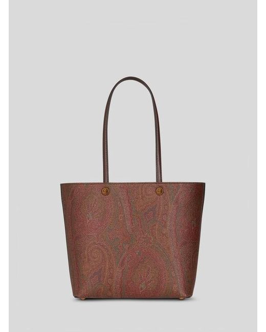 Etro Brown Medium Essential Arnica Bag With Clutch