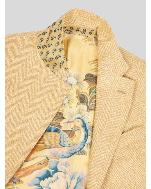 Etro Natural Wool- And Alpaca Wool-Blend Blazer for men