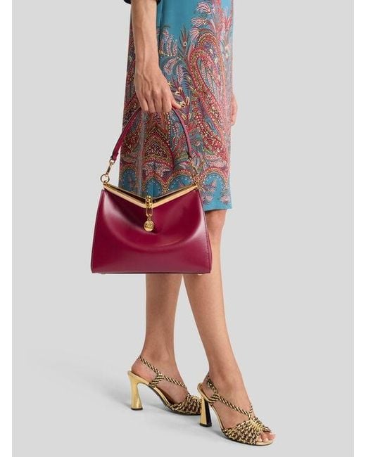 Etro Purple Medium Vela Bag