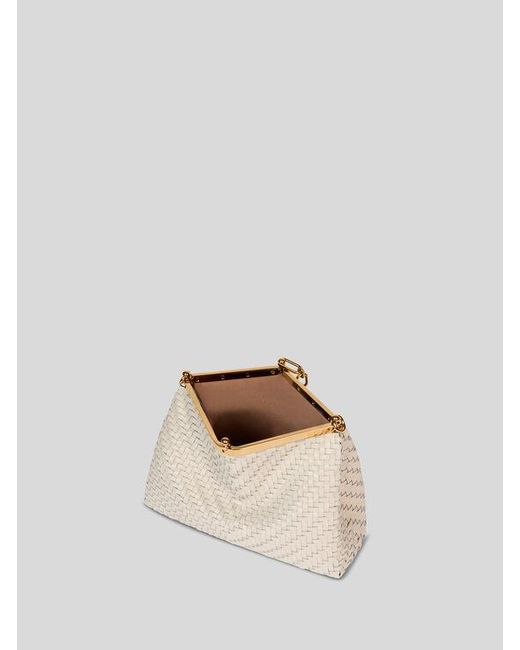 Etro Natural Medium Woven Vela Bag