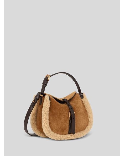 Etro Multicolor Small Shearling Pony Bag