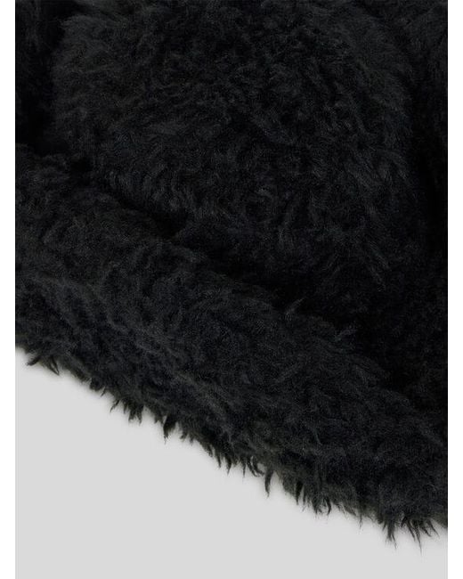Etro Black Faux Fur Cowboy Hat