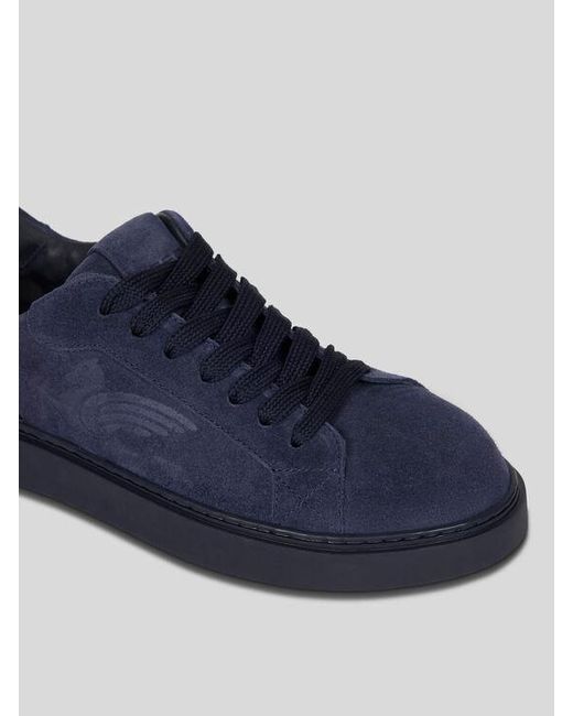 Etro Blue Suede Sneakers for men