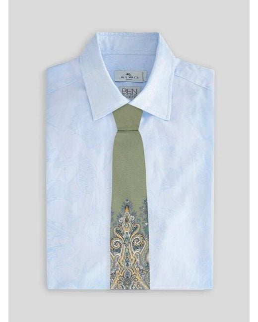 Cravatta di Etro in Green da Uomo