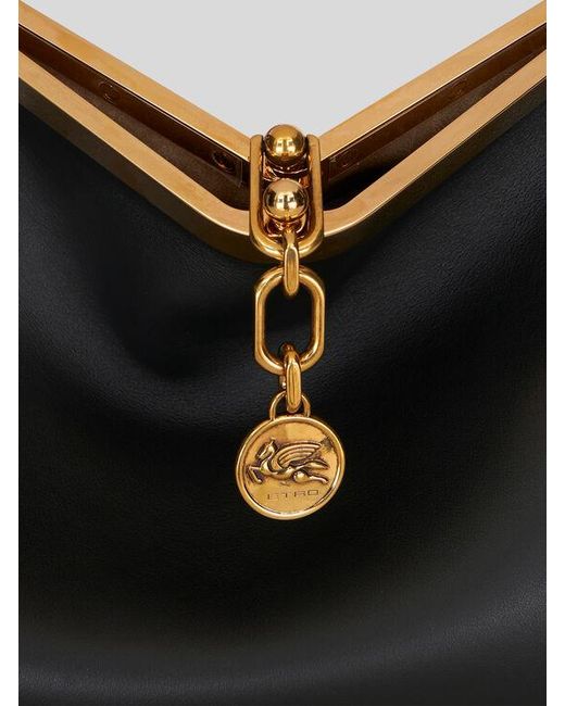 Etro Black Medium Vela Bag