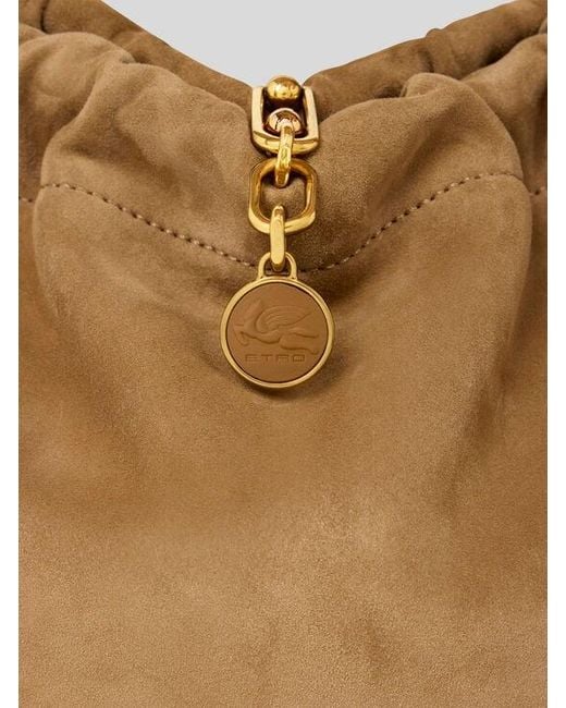 Etro Metallic Medium Vela Blossom Bag