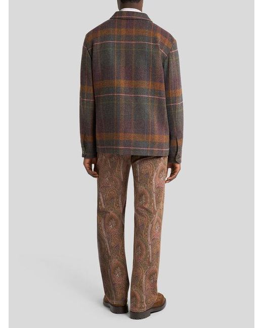 Etro Brown Shacket for men