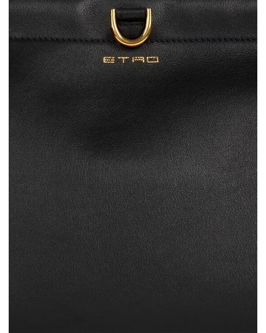 Etro Black Medium Leather Clutch Talk