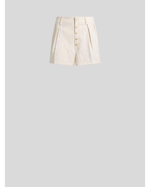 Etro White Shorts