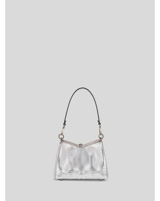 Etro Small Metallic Leather Vela Bag