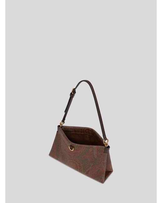 Etro Brown Mini Arnica Clutch Talk