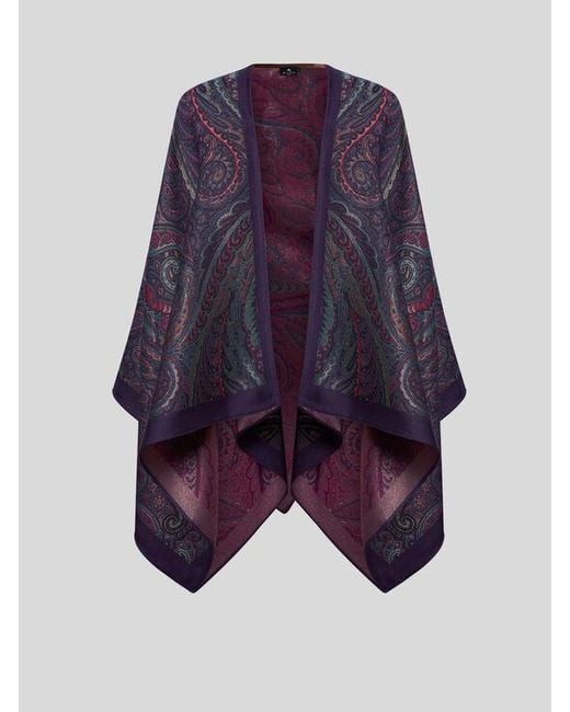 Mantella di Etro in Purple