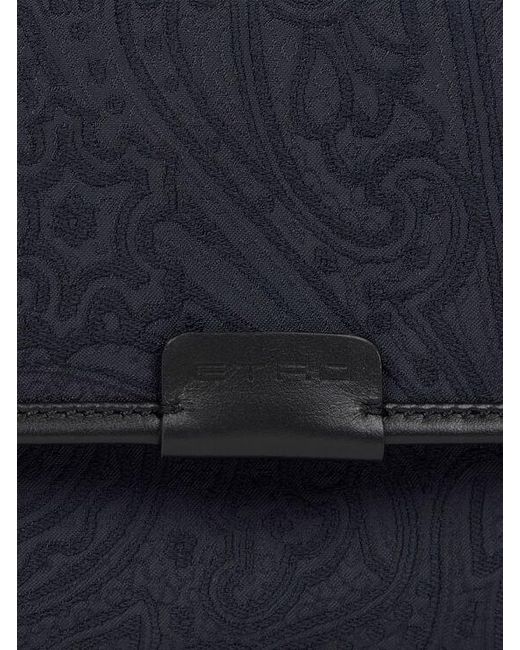 Etro White Small Nylon Jacquard Camera Case for men