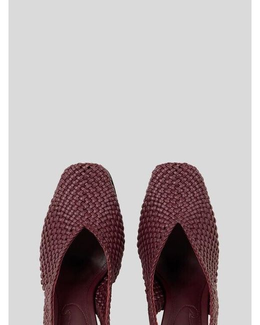 Etro Purple Woven Slingbacks