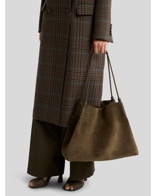 Etro Brown Large Libra Tote Bag