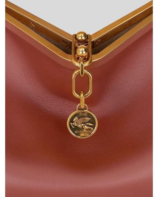 Etro Red Medium Vela Bag