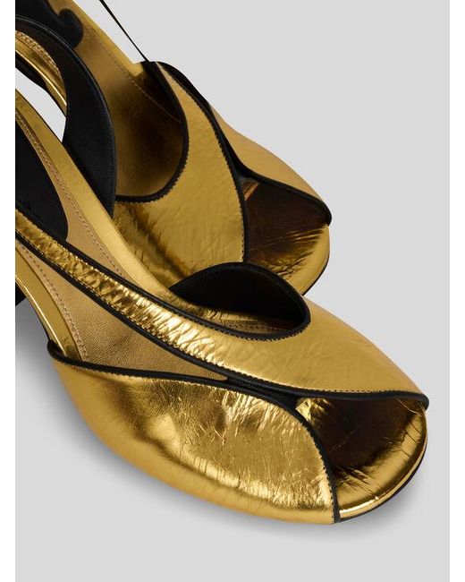 Etro Metallic High-Heeled Sandals