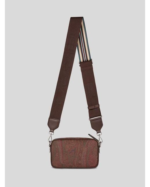 Etro Natural Mini Camera Case With Shoulder Strap And Arnica Motif for men