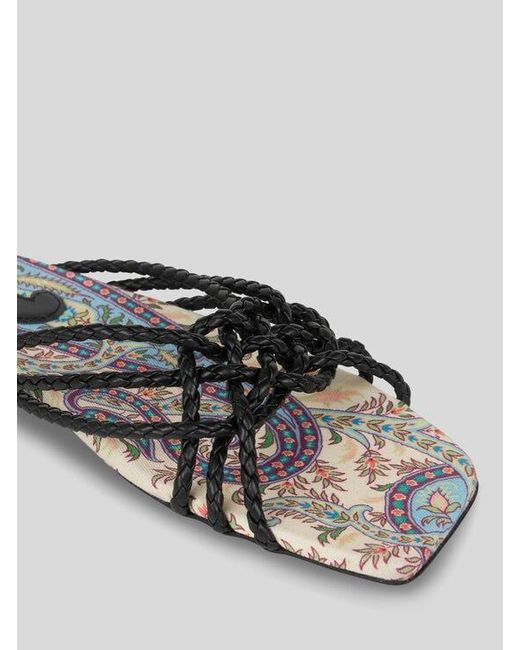 Etro Black Low Sandals