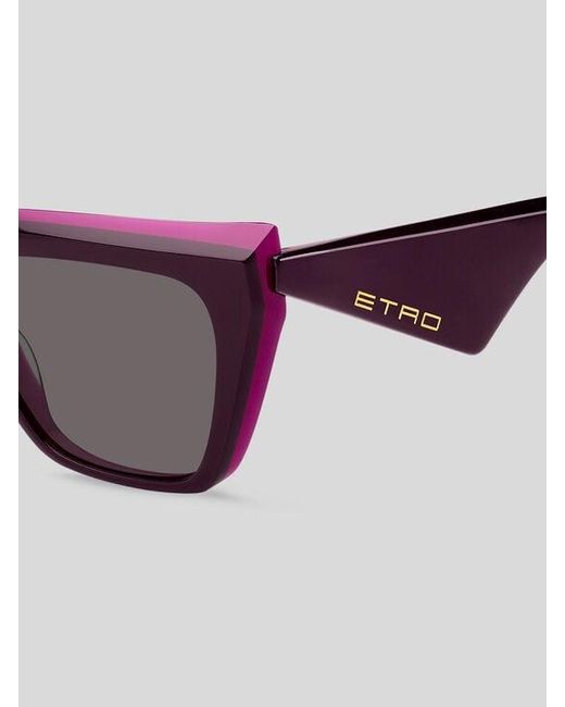 Etro Brown Tailoring Sunglasses