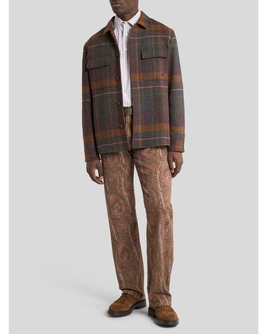 Etro Brown Shacket for men