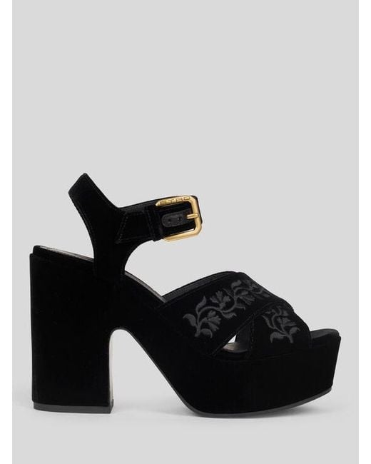 Sandali Platform di Etro in Black