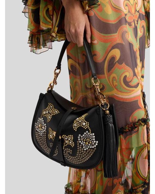 Etro White Nappa Leather Charm