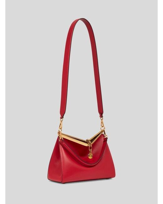 Etro Red Medium Vela Bag