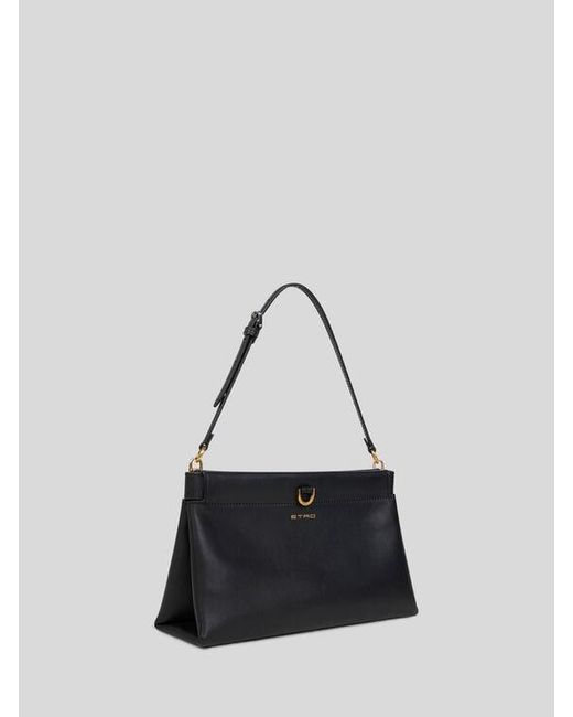 Etro Black Mini Leather Clutch Talk