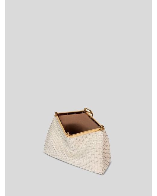 Etro Natural Medium Woven Vela Bag