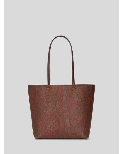 Etro Brown Medium Essential Arnica Bag With Clutch