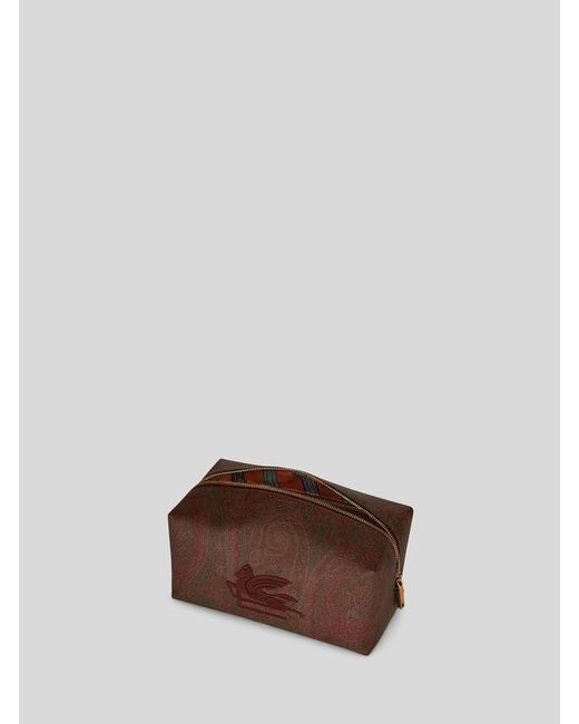 Etro Brown Large Arnica Love Trotter Nécessaire for men