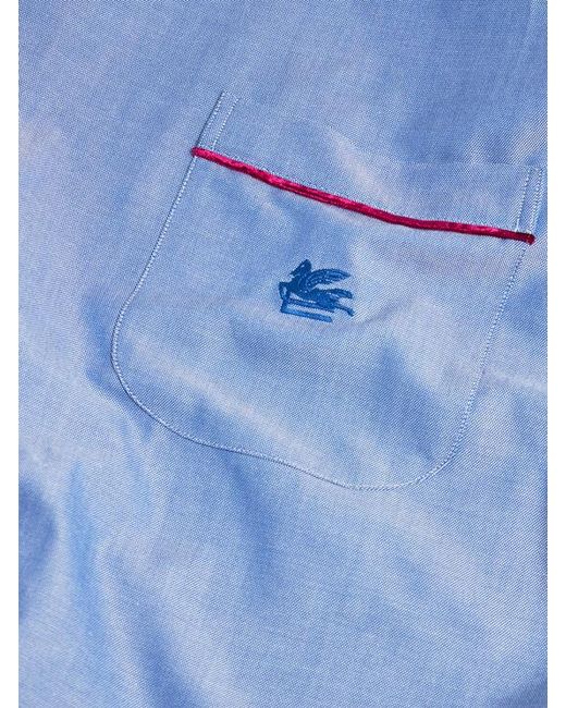 Chemise Oxford Avec Pegaso, Femme, Taille Etro en coloris Blue