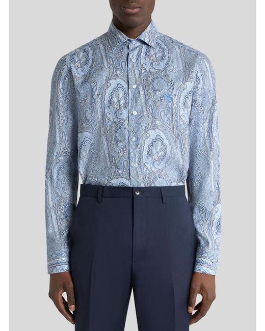 Etro Blue Shirt for men