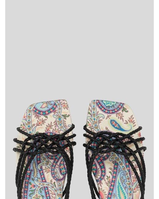 Etro Black Low Sandals