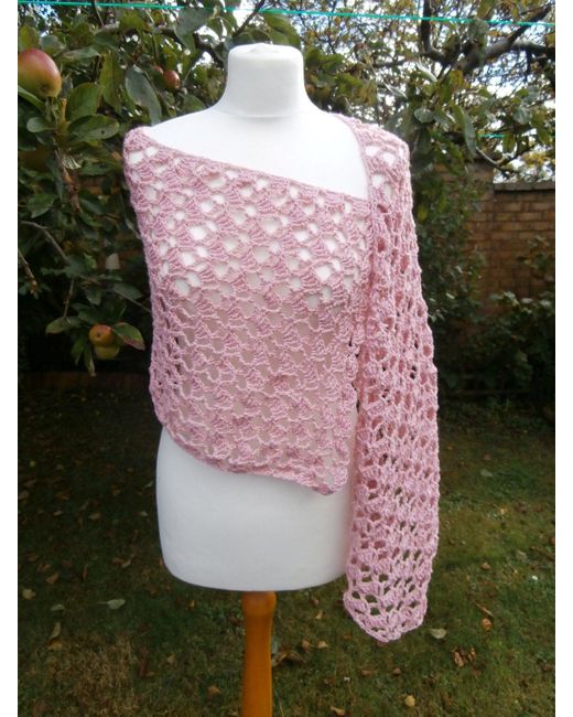 pink evening wrap