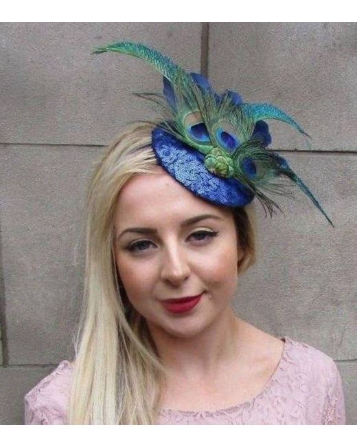 Etsy Royal Blue Green Sequin Peacock 