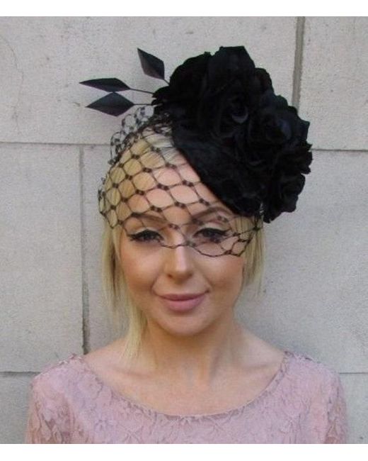 Etsy Velvet Black Rose Feather Birdcage 