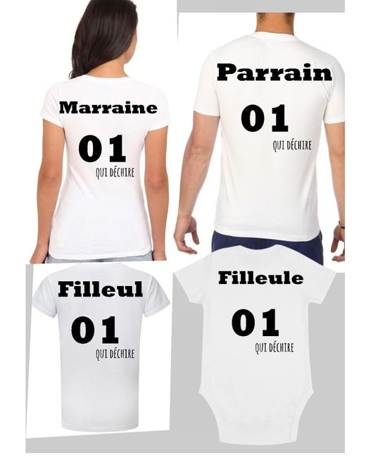 tee shirt parrain marraine