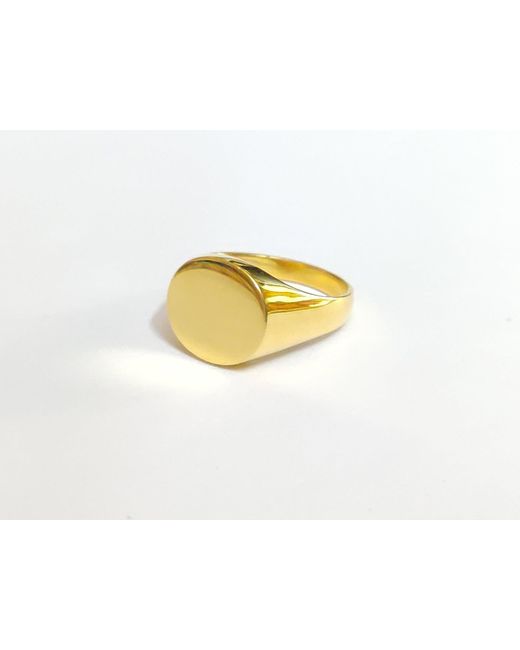 Etsy Metallic 14k Gold Signet Ring Solid Pinky Heavy Hallmarked