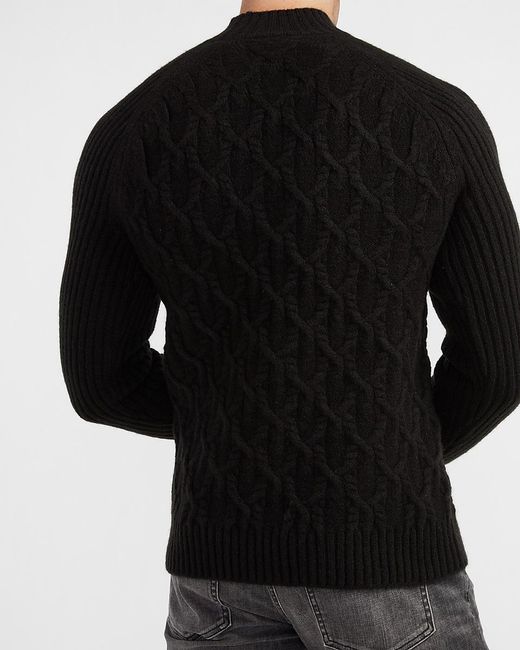 solid cable knit sweater
