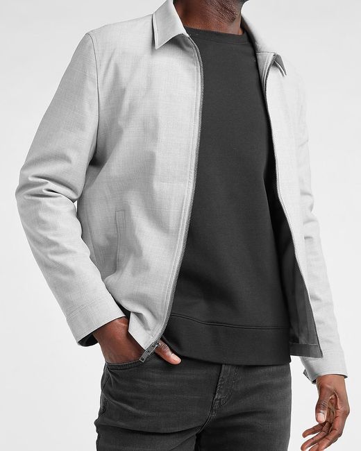 gray harrington jacket