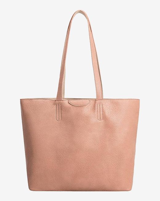 Express Melie Bianco Denise Large Faux Leather Reversible Tote Bag Pink