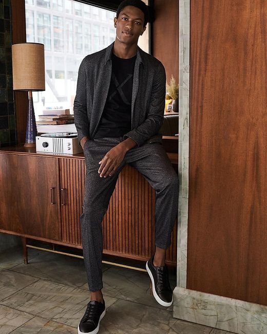 dark grey harrington jacket