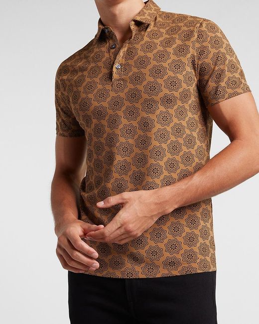 Express Denim Medallion Print Moisture 