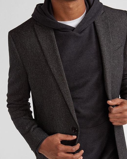 slim tweed blazer