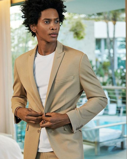 camel suit jacket