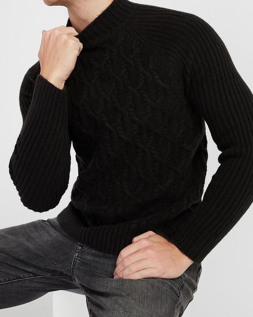 solid cable knit sweater