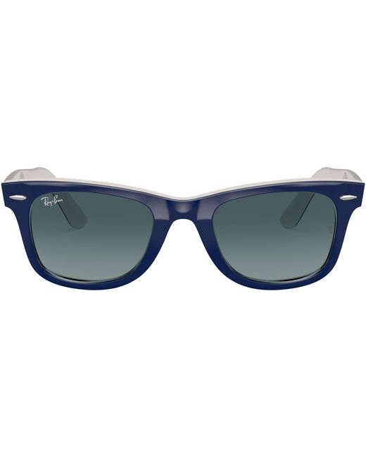 Ray-Ban Original Wayfarer Bicolor 0rb2140 Blue On White | Lyst