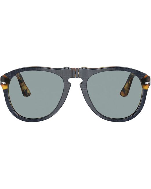 Persol Po0649 Blue Prince Of Wales And Havana Blue in Black for Men | Lyst